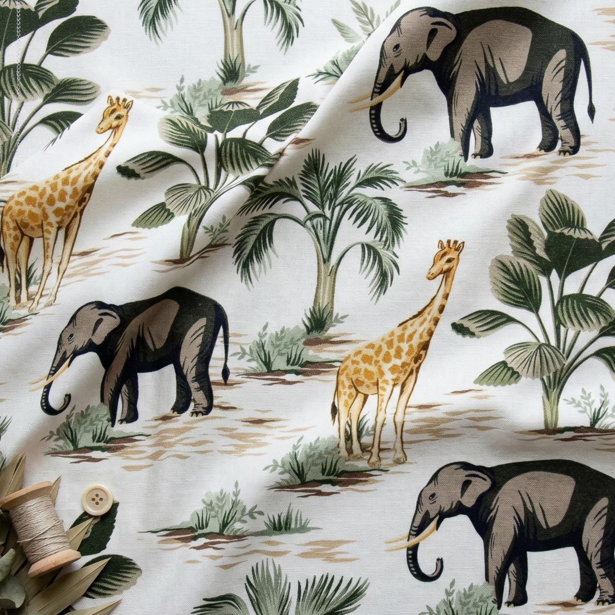 Women's Bamboo Pyjama Long Set - Jungle