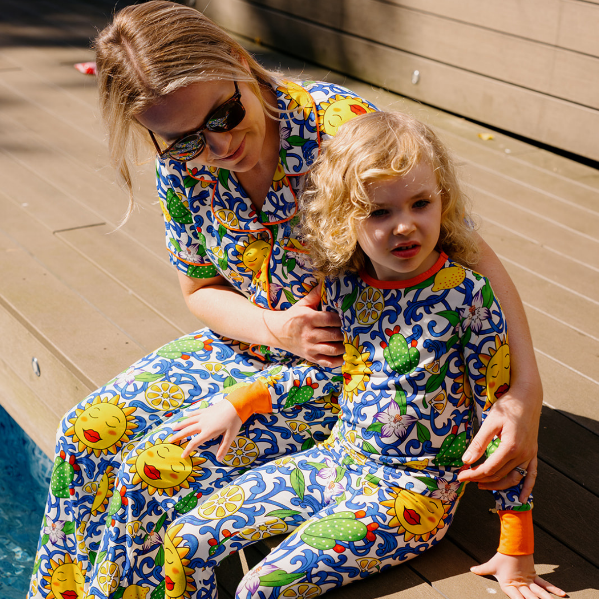 Children's PJ Set Sicilian Summer (Design Challenge Winner 2025)