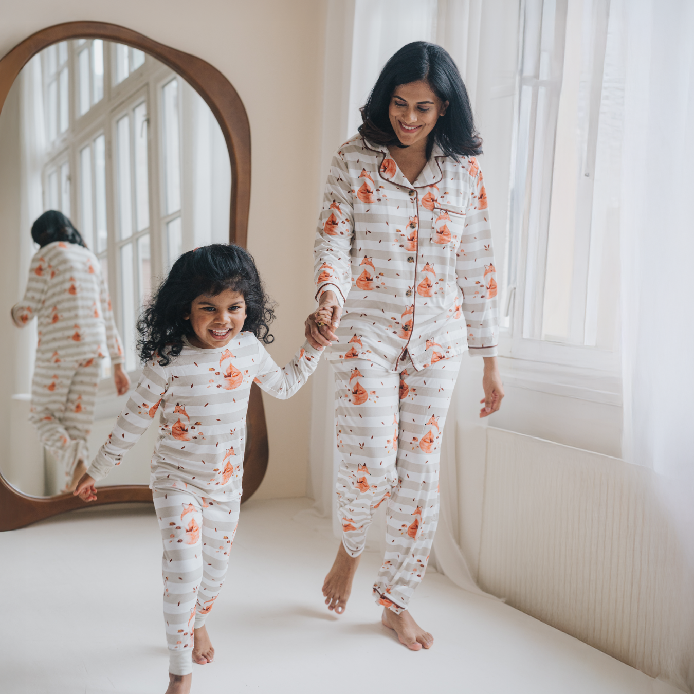 Ladies Pyjamas Set Fox Cub
