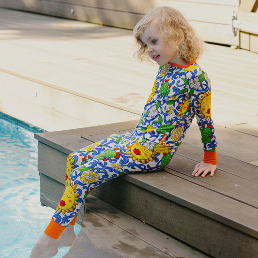 Children's PJ Set Sicilian Summer (Design Challenge Winner 2025)