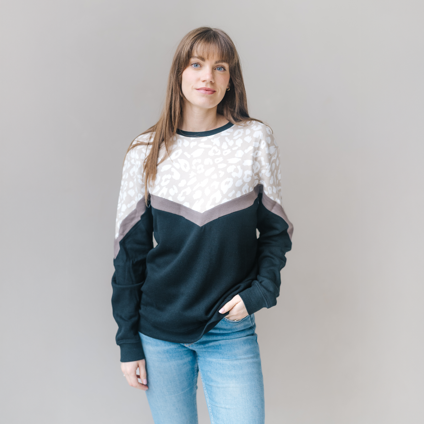 Breastfeeding Sweatshirt - Leopard