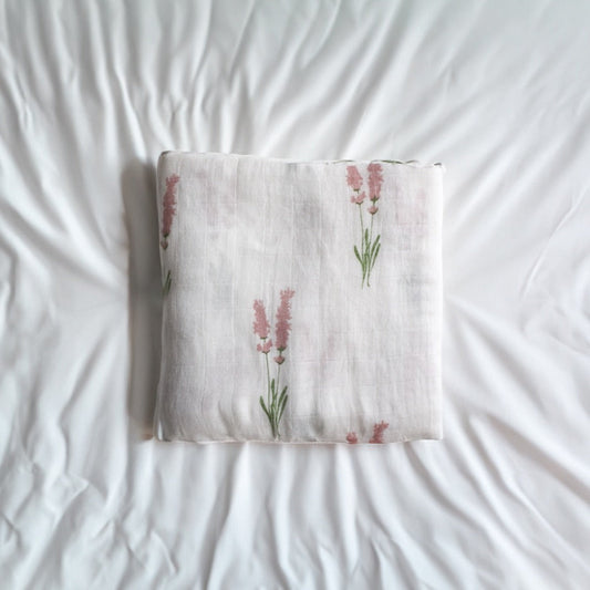 Lavender Large Muslin Blanket