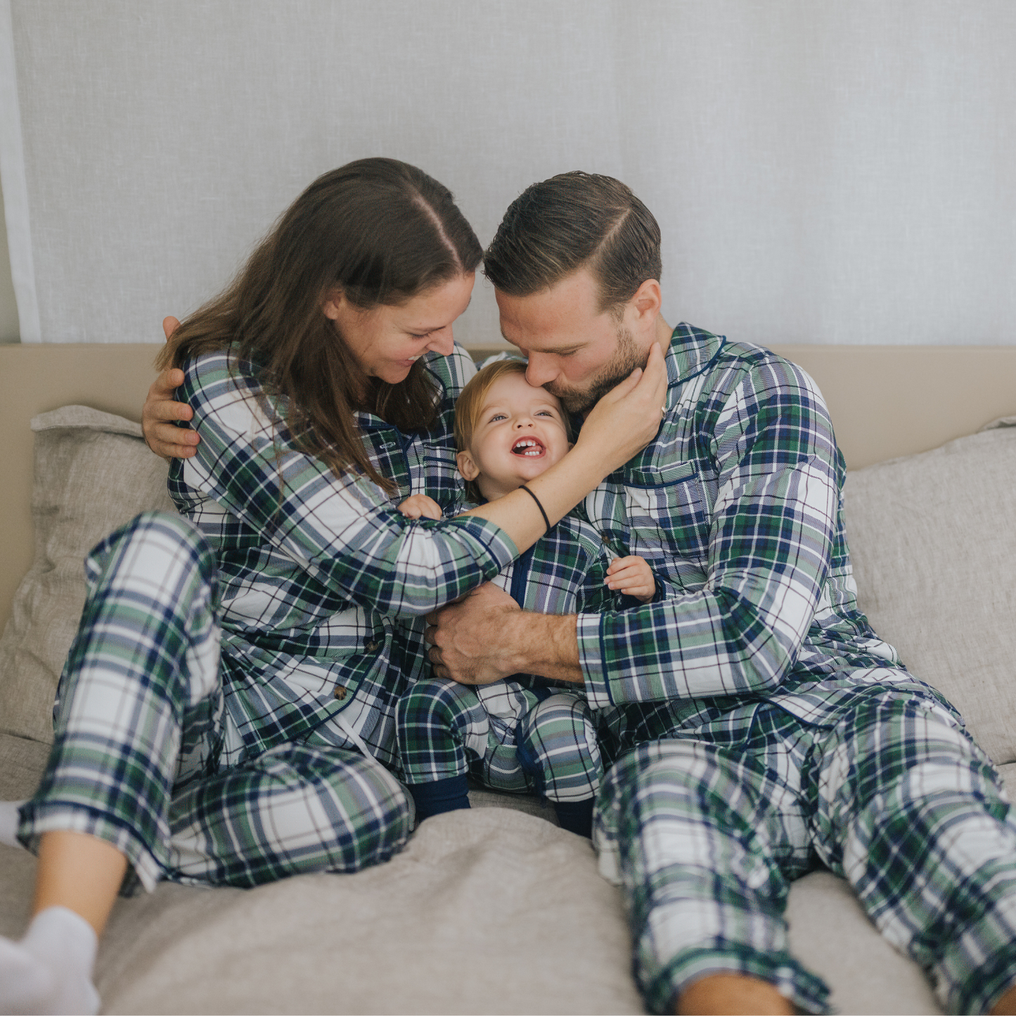 Men's Green Tartan Pajamas Set