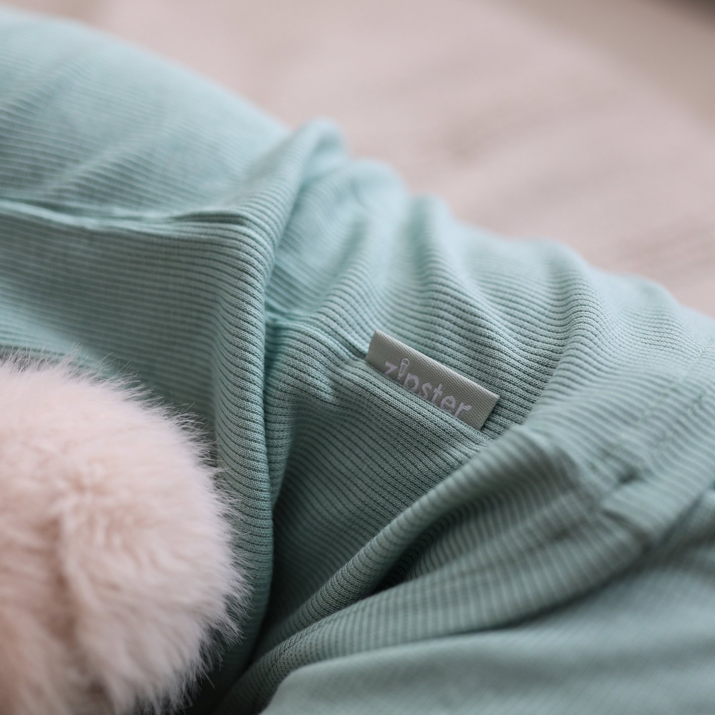 Children's PJ Set Ribbed Sage