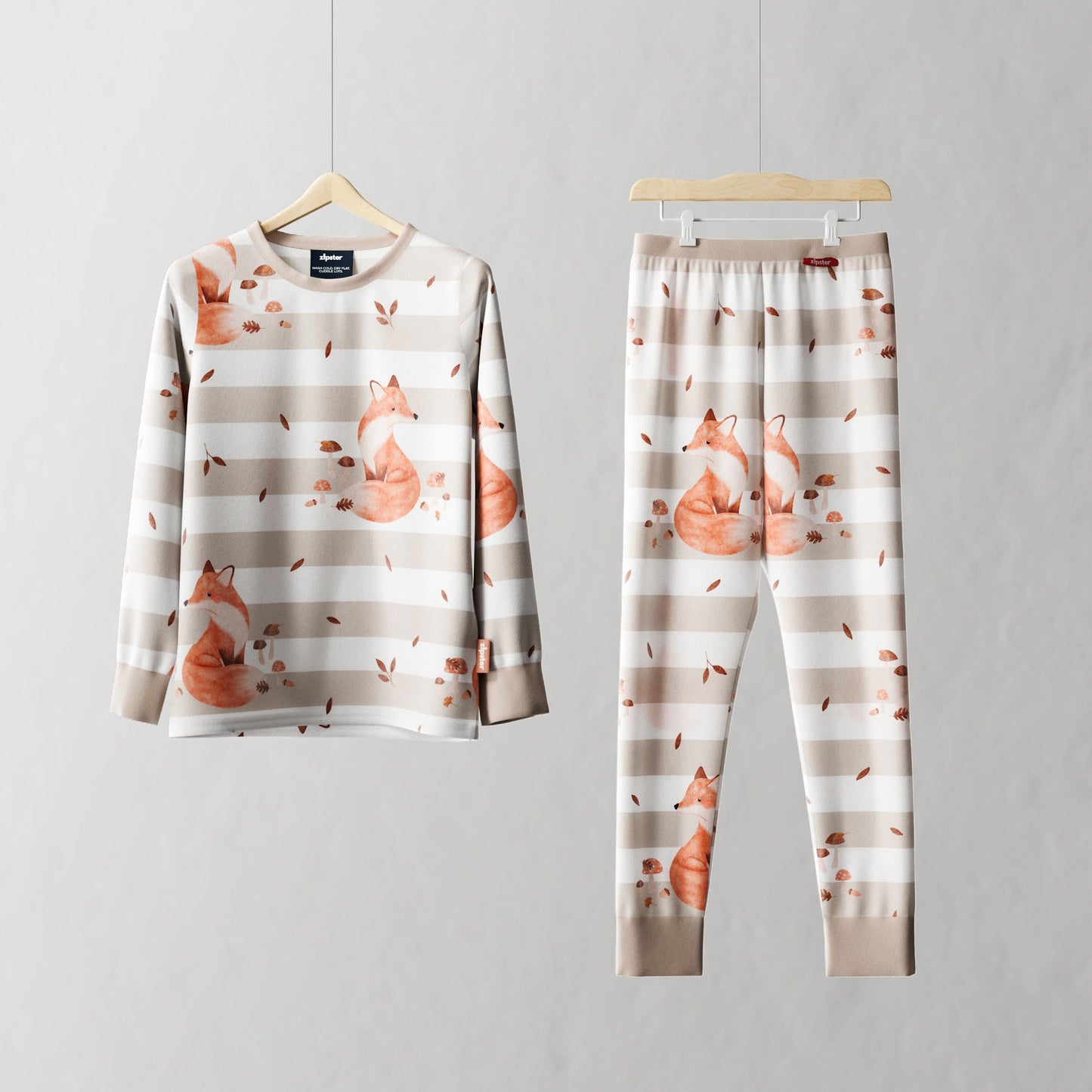 Children's PJ Set Fox Cub