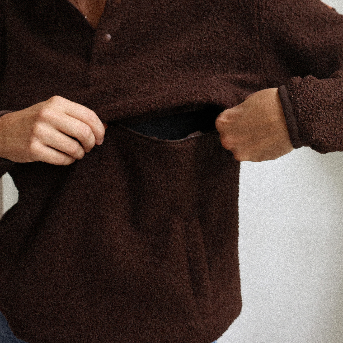 Breastfeeding Fleece Brown