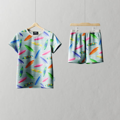 Children's Shortie PJ Set Surf