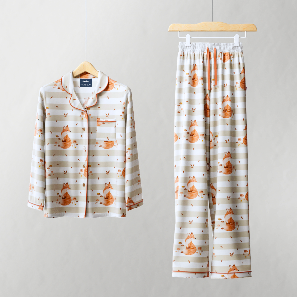 Ladies Pyjamas Set Fox Cub