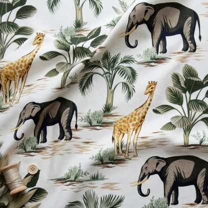 Women's Bamboo Pyjama Long Set - Jungle